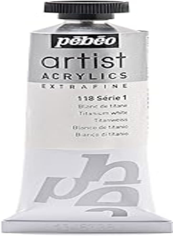 Pebeo 37 ml Artist Acrylics, Titanium White
