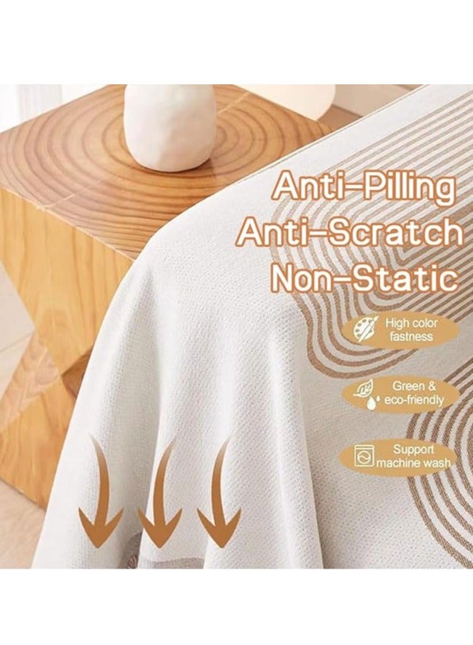 general Reversible chenille cover, multi-purpose towel with tassel cushion, waterproof stretch sofa protector, washable, available for all seasons - Image 2