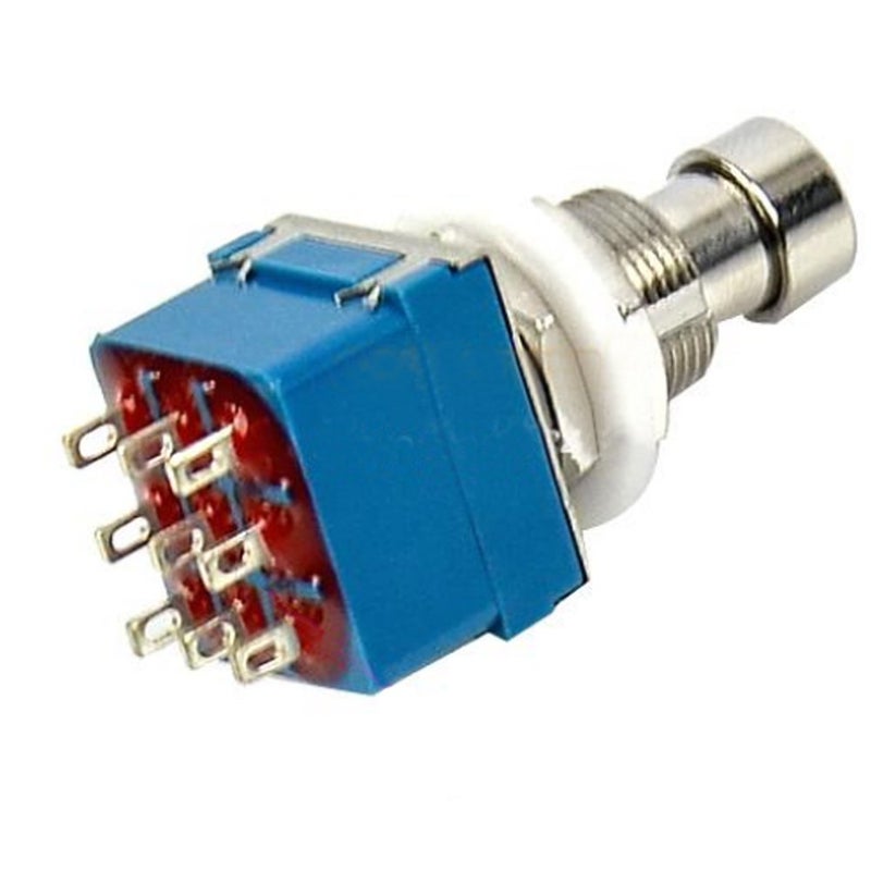 ESUPPORT 3PDT 9 Pins Box Stomp Guitar Effect Pedal Foot Switch True Bypass Metal Pack of 10 - Image 2