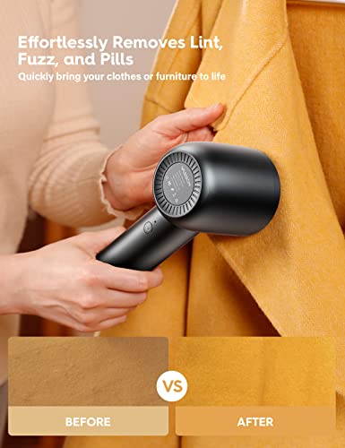 VASSON Fabric Shaver, Electric Lint Remover Rechargeable, Lint Shaver, Sweater Shavers to Remove Pilling, Sweater Defuzzer, Depillers for Clothes, Furniture (Dark Grey) - Image 2