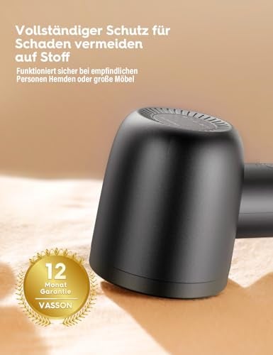 VASSON Fabric Shaver, Electric Lint Remover Rechargeable, Lint Shaver, Sweater Shavers to Remove Pilling, Sweater Defuzzer, Depillers for Clothes, Furniture (Dark Grey) - Image 3