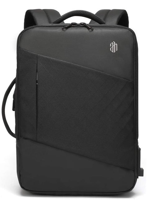 Professional Business Travel Backpack,Laptop Bag with USB Charging Port and Headphone Jack,College Book Bag for Men