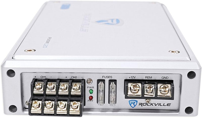 ROCKVILLE RXM-S20 1600W Peak 4-Channel Micro Marine/ATV Amplifier, Water-Resistant, PA Microphone, Compact Design for Boats & Off-Road Vehicles - Image 3