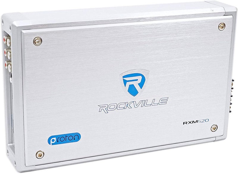ROCKVILLE RXM-S20 1600W Peak 4-Channel Micro Marine/ATV Amplifier, Water-Resistant, PA Microphone, Compact Design for Boats & Off-Road Vehicles - Image 2