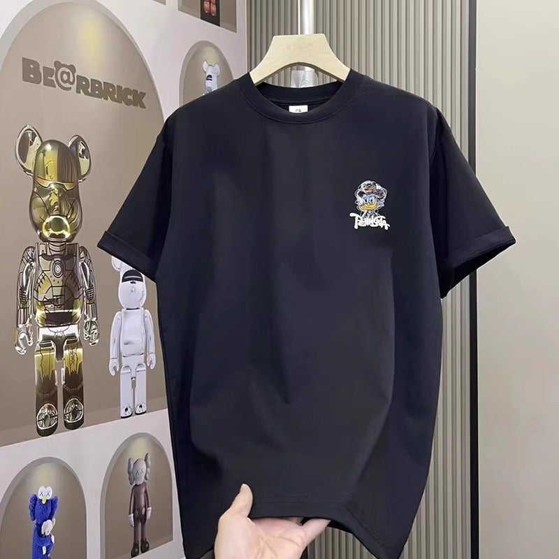 Men'S Fattened Short-Sleeved T-Shirt Extra Large Half-Sleeved Fat Guy Loose Sports T-Shirt Top Trendy - Image 4