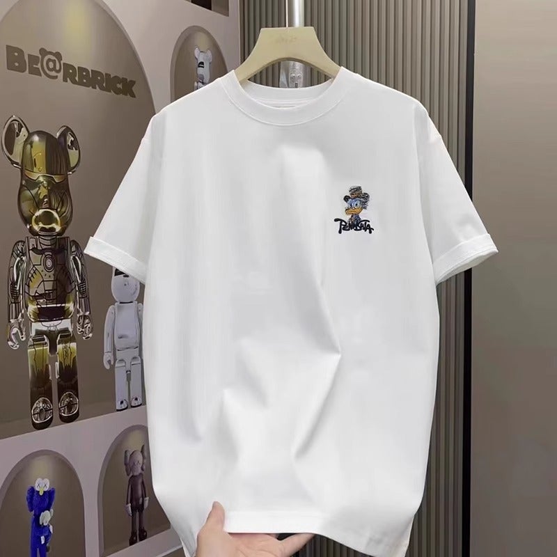 Men'S Fattened Short-Sleeved T-Shirt Extra Large Half-Sleeved Fat Guy Loose Sports T-Shirt Top Trendy - Image 5
