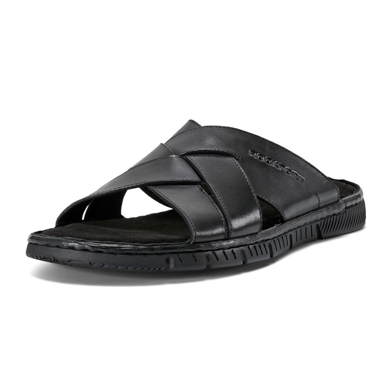 Rockport Men's Jaya Slide Sandal, Black Leather, 9.5 - Image 2