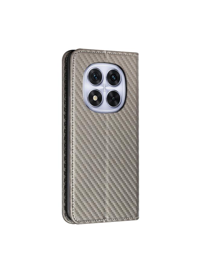 اس-توب جراب لهاتف Redmi Note 14 Pro 5G مصنوع من ألياف الكربون مع غطاء مغناطيسي من الجلد - Image 3