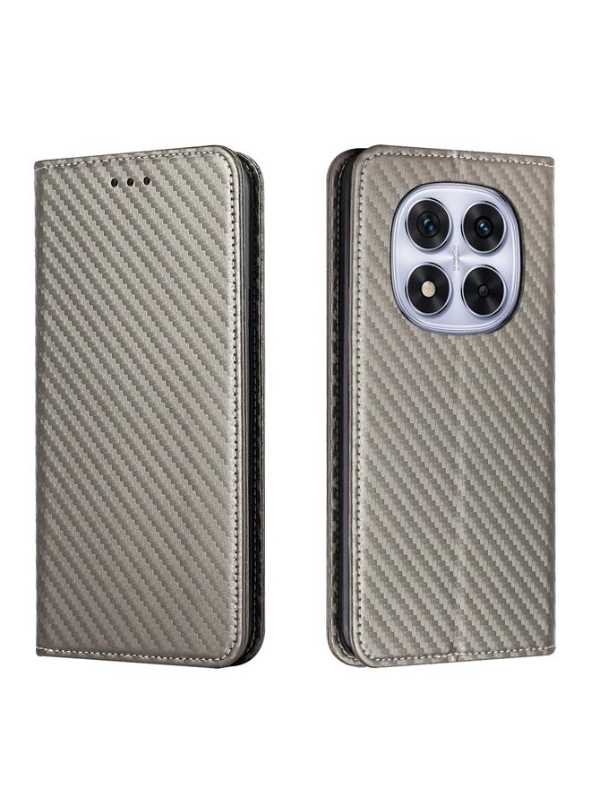 اس-توب جراب لهاتف Redmi Note 14 Pro 5G مصنوع من ألياف الكربون مع غطاء مغناطيسي من الجلد - Image 1