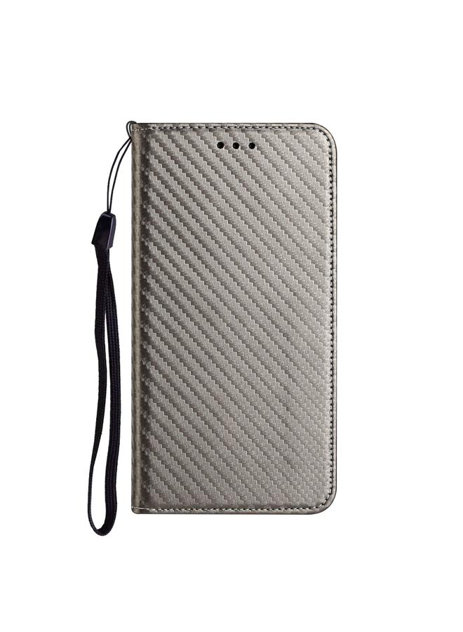 اس-توب جراب لهاتف Redmi Note 14 Pro 5G مصنوع من ألياف الكربون مع غطاء مغناطيسي من الجلد - Image 2