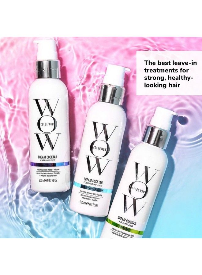 Color Wow علاج تكثيف الشعر من Dream Cocktail Carb Infused Leave In مع حماية من الحرارة؛ يحول الشعر الرقيق والضعيف إلى شعر أكثر كثافة في تجفيف واحد - Image 4