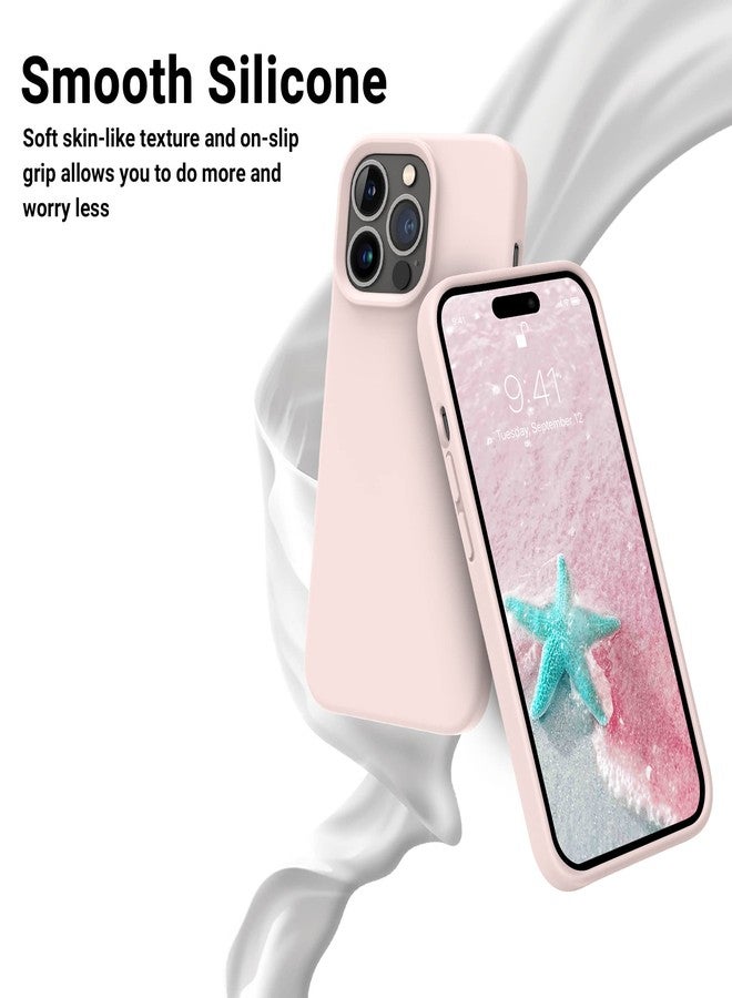 OTOFLY Designed for iPhone 14 Pro Case, Silicone Shockproof Slim Thin Phone Case for iPhone 14 Pro 6.1 inch (Chalk Pink) - Image 4