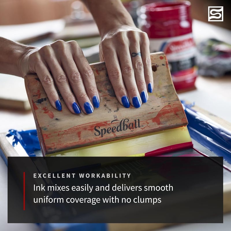 Speedball 8oz Black Acrylic Screen Printing Ink - Professional Quality for Artists - Image 4