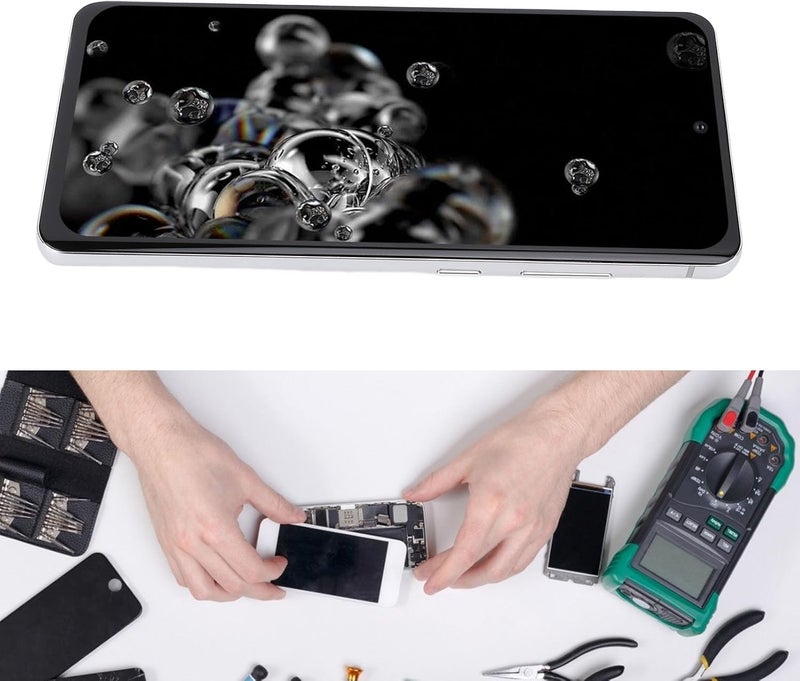 شاشة LCD بديلة بشاشة عرض نابضة بالحياة لشاشة Ultra مقاس 6.9 بوصة لطرازات G988B وG988U لأدوات الإصلاح (فضي) - Image 4