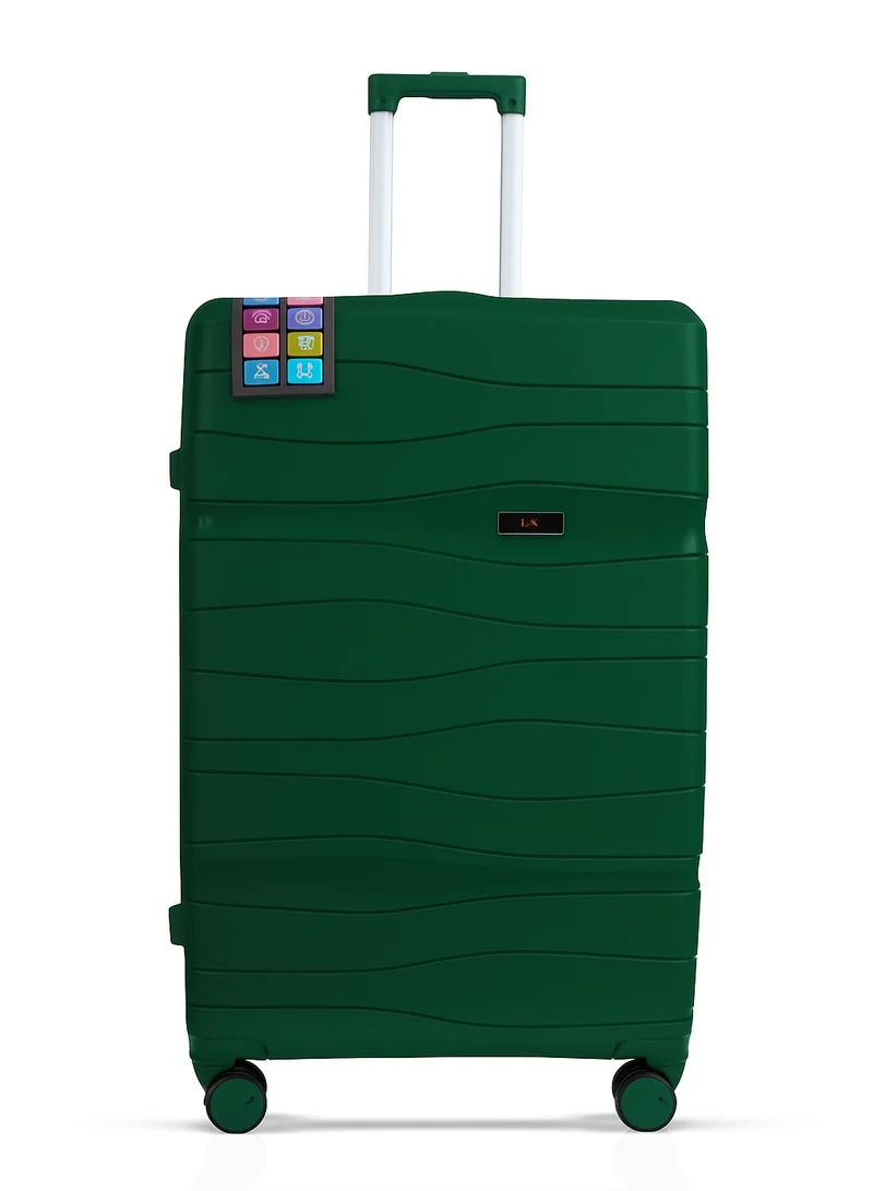 MNUK VIAJERO Set of 3 Luggage| Propylene Hardside Trolley|Double 360Â° 4 Wheeler| Cabin-20 Inch, Medium- 24 Inch, Large-28 Inch|Army Green