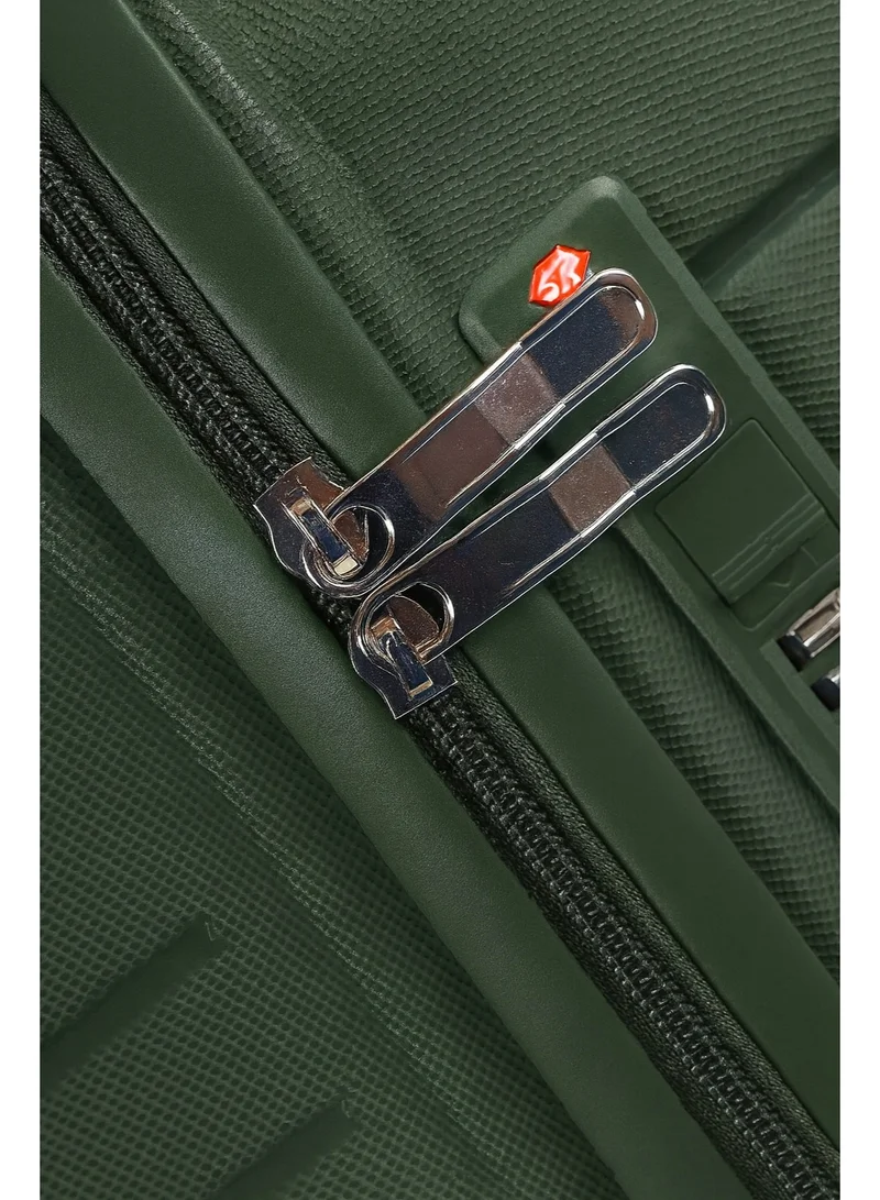 MNUK VIAJERO Set of 3 Luggage| Propylene Hardside Trolley|Double 360Â° 4 Wheeler| Cabin-20 Inch, Medium- 24 Inch, Large-28 Inch|Army Green