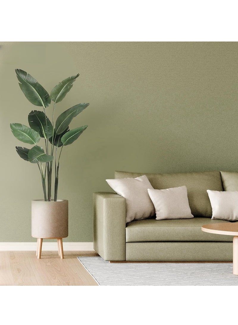 Artificial Bird of Paradise Plant, Green Leaves,Adjustment-Free Branches Artificial Tree for Indoor Outdoor Home Decor - Image 4