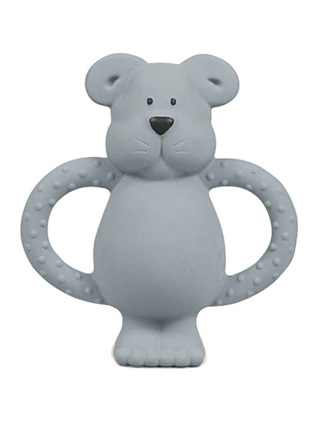 Pippeta The Pippeta Albert Bear Baby Teether is thoughtfully designed to comfort and engage babies during their early teething stages. Made from 100% natural rubber, it is soft, safe, and gentle on gums, making it suitable from birth. Its easy-to-hold design helps little hands grip comfortably, encouraging independent use. The sensory features support early developmental stimulation, making it more than just a teether. Finished with a hand-painted touch, it adds charm while remaining completely BPA-free and baby-safe. A simple, natural, and comforting companion for your baby’s teething journey. - Image 1