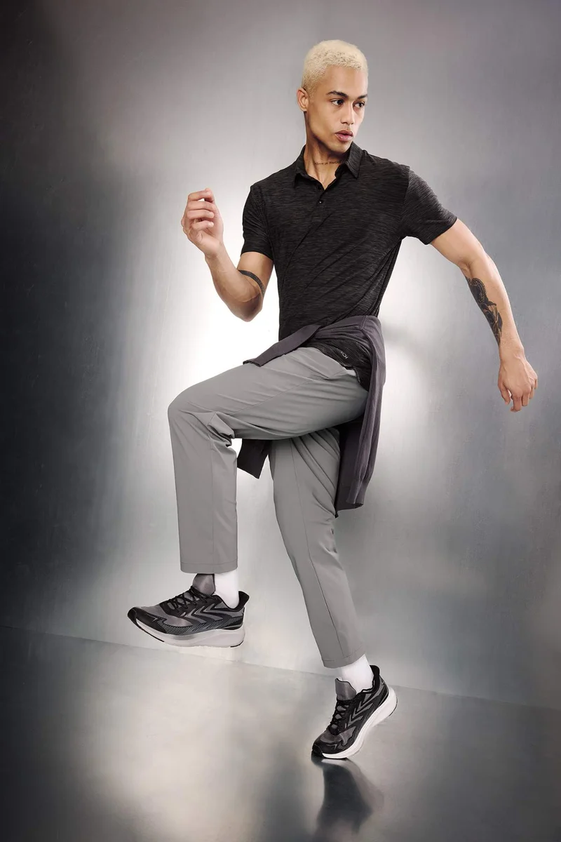 ديفاكتو Standard Fit Short Sleeve Sports Polo T-shirt