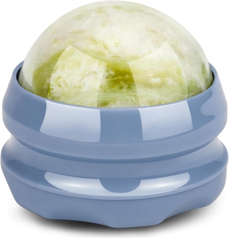 ideayard Massage Stone Jade Ball for Full Body Massage Lacrosse Ball Massager Back Massage Tool Self Massage Ball for Sore Muscle - Image 1