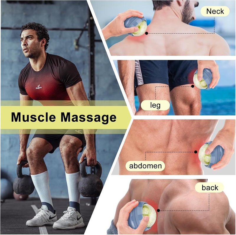 ideayard Massage Stone Jade Ball for Full Body Massage Lacrosse Ball Massager Back Massage Tool Self Massage Ball for Sore Muscle - Image 4