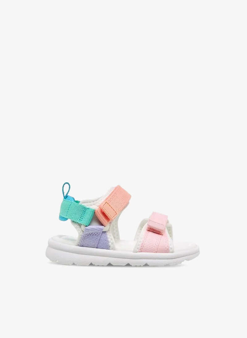 Barefeet Girls Colourblock Hook and Loop Sandals