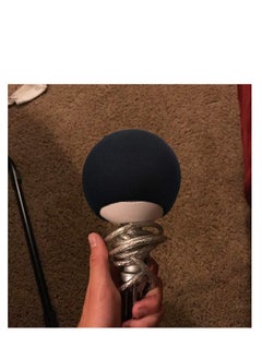 SYOSI Snowball Pop Filter  Microphone Windscreen Foam Cover Compatible with Blue Snowball iCE Mic Improve Audio Quality Black  - Image 5