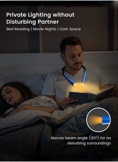 عربست مصباح قراءة LED للرقبة ، ضوء كتاب للقراءة في السرير ، 3 ألوان ، 6 مستويات سطوع ، ذراع قابل للانحناء ، قابل لإعادة الشحن ، متين ، مثالي للقراءة ، الحياكة ، التخييم ، الإصلاح  - Image 5