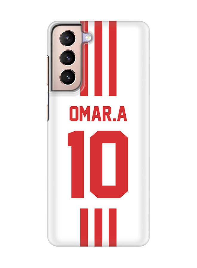 Stylizedd Slim Cover for Samsung Galaxy S21 Plus 5G Case Snap Classic Series Mobile Cover Hard PC Shield Matte Finish Print -UAE-Player-Omar.A - Image 1