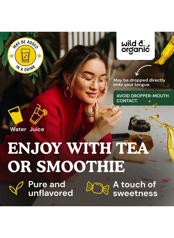 Wild & Organic صبغة حبوب الصنوبر البرية والعضوية - قطرات سائلة من مسحوق حبوب الصنوبر للرجال والنساء - مكمل نباتي خالي من السكر والكحول - 4 أونصة سائلة - Image 5