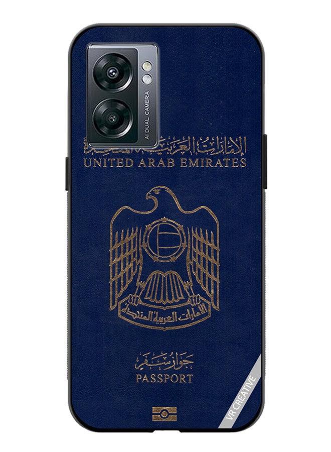 VR CREATIVE Protective Case Cover For Oppo A57 5G Uae Passport Design Multicolour - Image 1