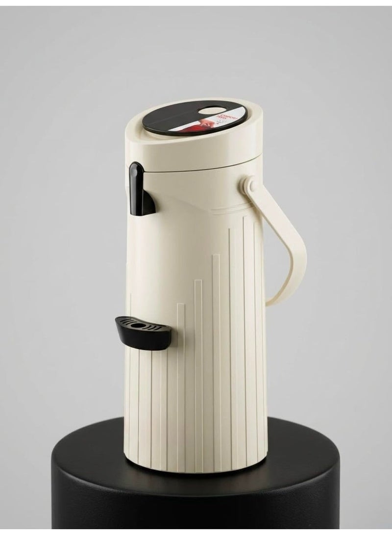 Premium 1.9L Pressure Thermos | Long-lasting Heat Retention | Elegant Design for Tea and Coffee Hospitality - Image 1