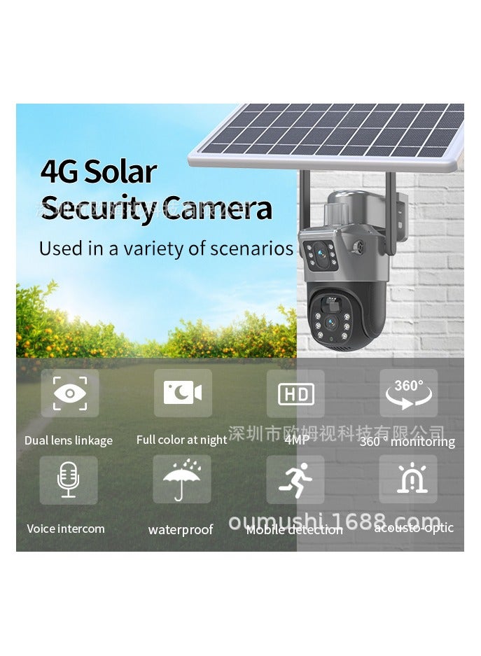 LS Vision Dual Screen Solar Cell Phone 4G Surveillance Camera Solarcctv Night Vision Full Color HD WIFI - Image 3