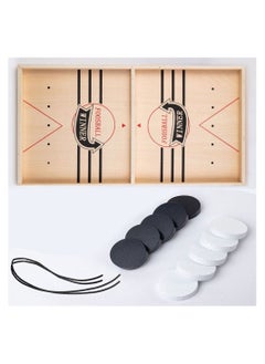 MARGOUN MARGOUN Fast Puck Game, Foosball Winner Board Game, Wooden Hockey Chess Table Game Sling Games Paced Puck Winner Wood Board Sport Toys (Small)  - Image 1