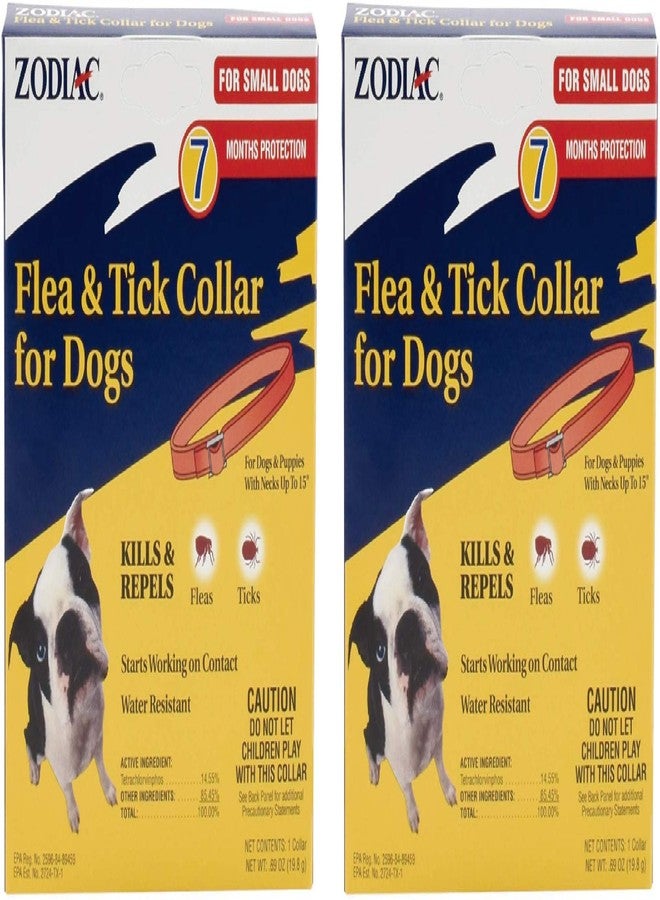 زودياك طوق زودياك (عبوة من قطعتين) للبراغيث والقراد للكلاب الصغيرة، 15 بوصة - Image 2