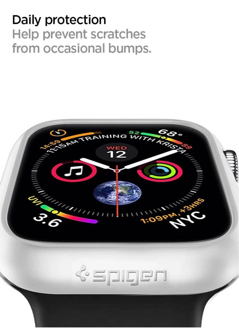 Spigen Thin Fit for Apple Watch 44mm Series 6 / SE / 5 / 4 Case Cover -White  - Image 3