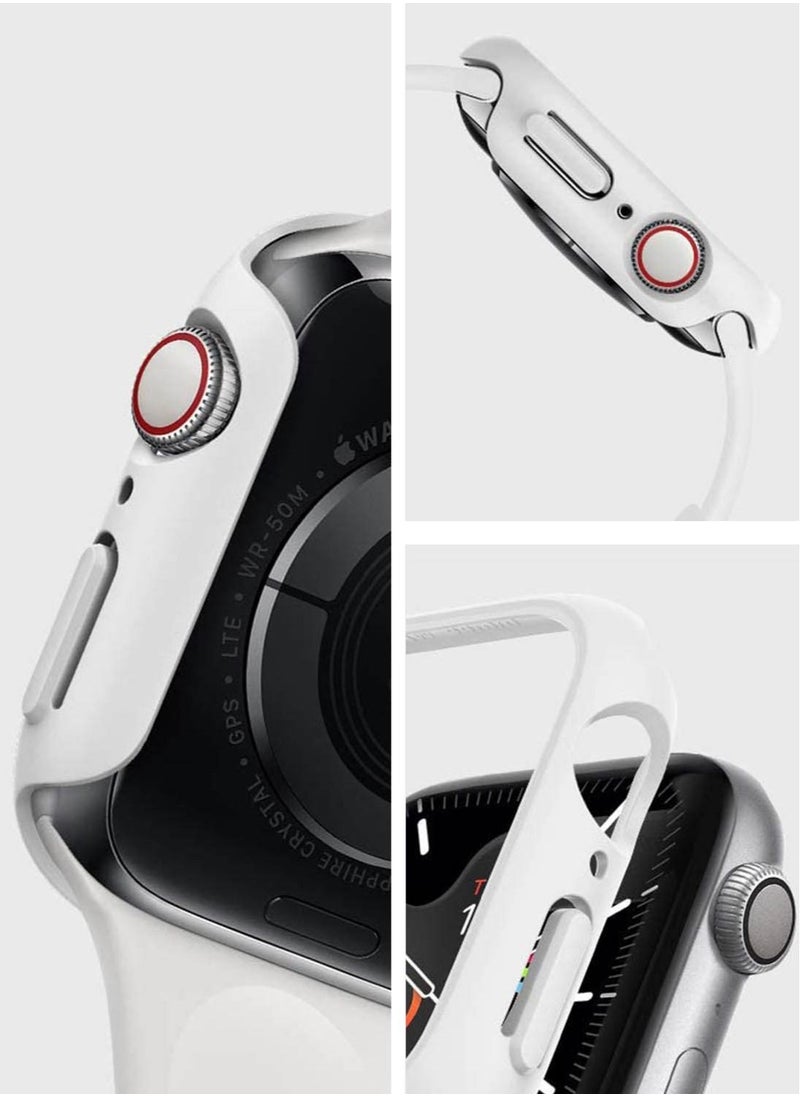 غطاء حماية رفيع مناسب لساعة Apple Watch مقاس 44 مم Series 6 / SE / 5 / 4 - أبيض