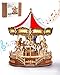 Rolife DIY 3D Wooden Puzzle for Adults Classic Carousel Wood Puzzle Music Boxes for Princess Girls Teens Creative Hobbies Crafts Toys Model Building Kits - Image 2