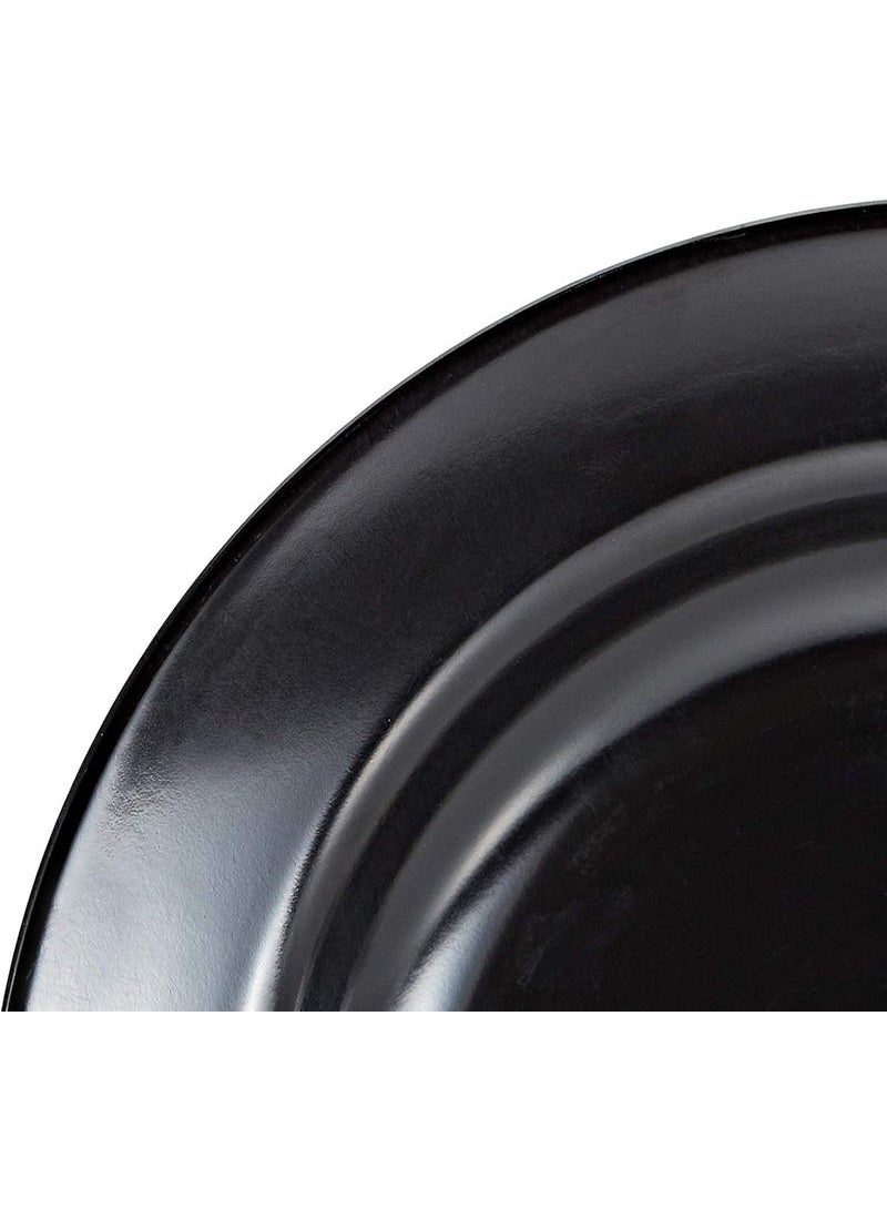 Servewell Melamine Round Rim Soup Serving Plate-23CM-Black - Image 3