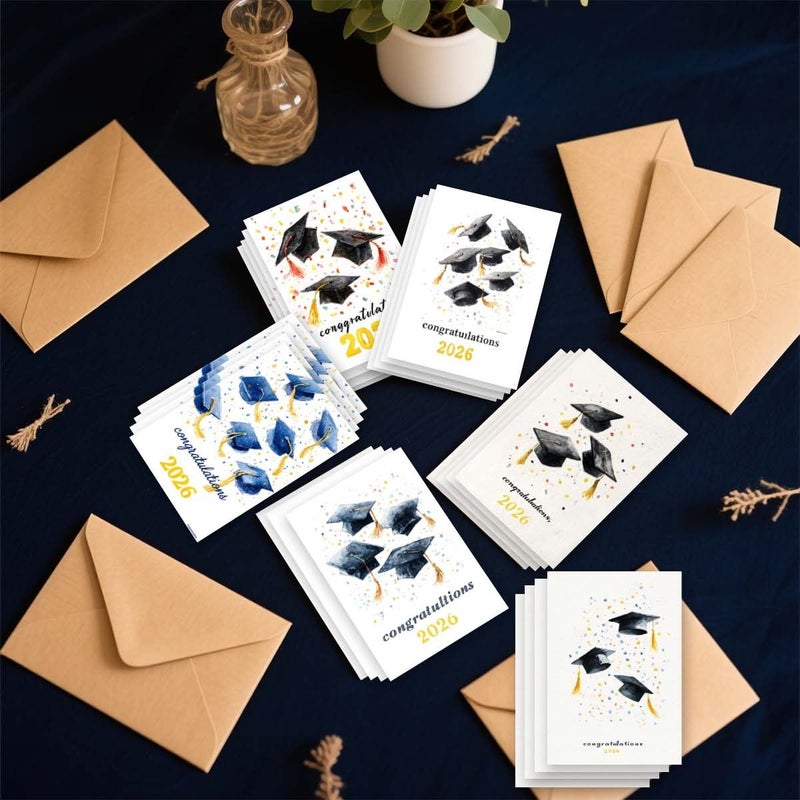 48 Pcs Greeting Cards With Envelopes For Birthday Christmas Graduation Valentine Day Academic Events School Office Party Supplies - Image 4