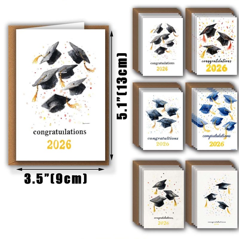 48 Pcs Greeting Cards With Envelopes For Birthday Christmas Graduation Valentine Day Academic Events School Office Party Supplies - Image 3