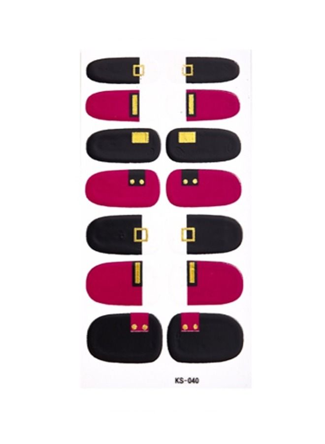 ملصقات أظافر عصرية مكونة من 14 قطعة