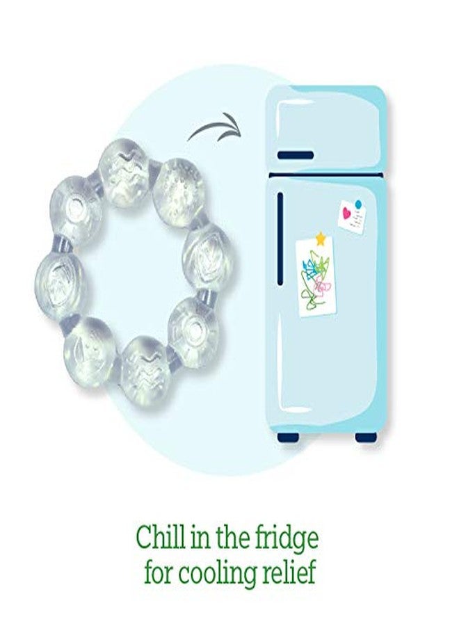 Green Sprouts Cool Ring Teether (2 Pack) Clear - 6mo+ - Image 3