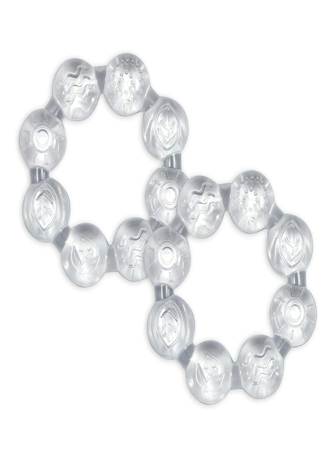 Green Sprouts Cool Ring Teether (2 Pack) Clear - 6mo+ - Image 1