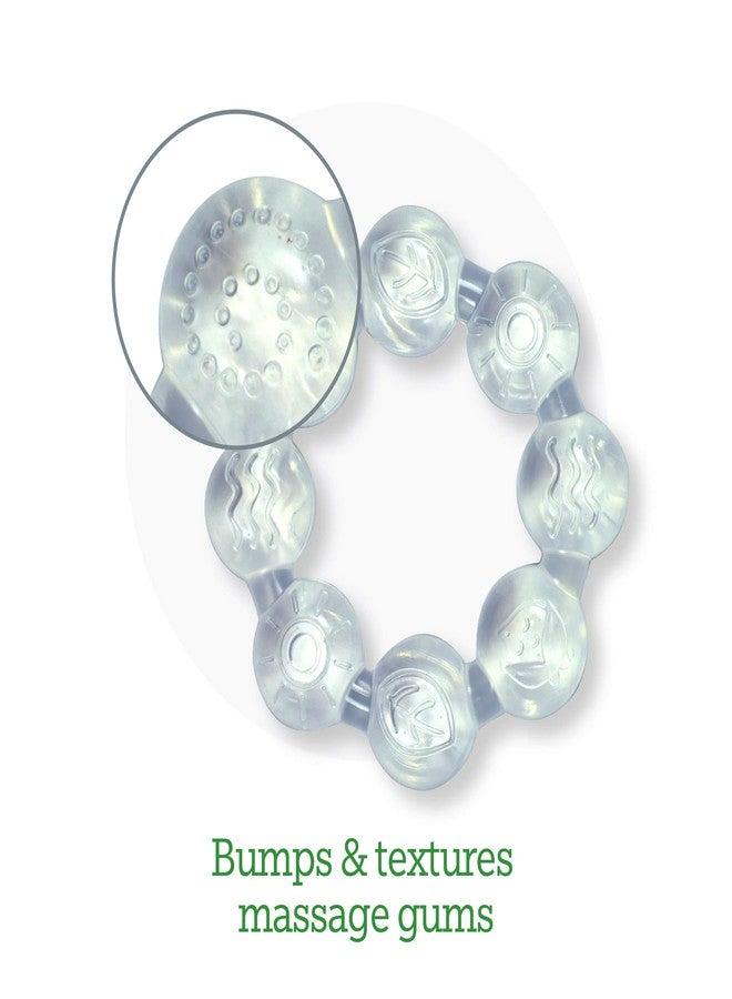 Green Sprouts Cool Ring Teether (2 Pack) Clear - 6mo+ - Image 4