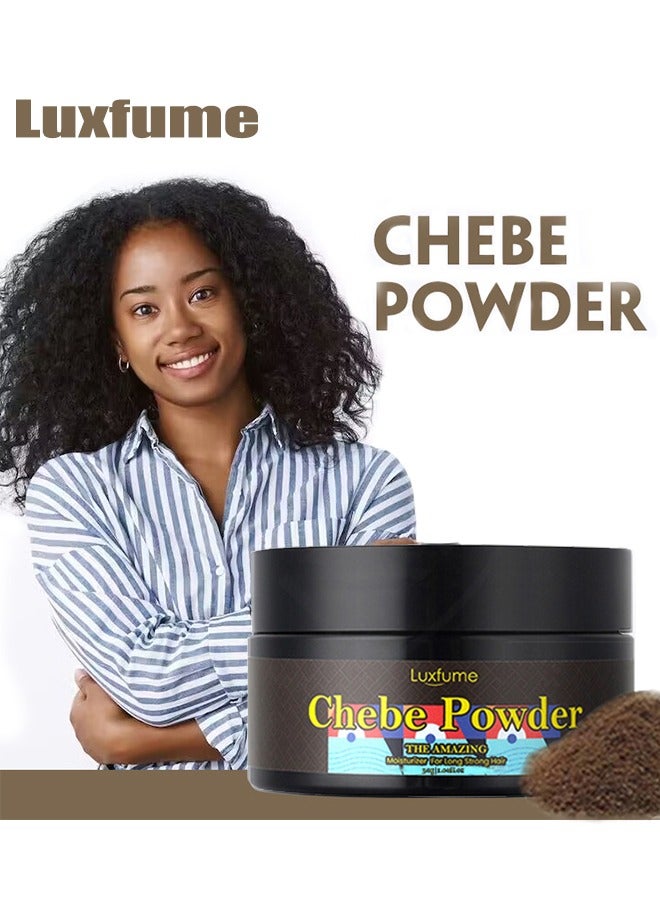 Luxfume Chebe Powder Hair Butter, Organic Hair Growth Products Made With Chebe Powder, Castor Oil, Shea Butter, For Split Ends Treatment, Nourishing Vegan Afro Hair Products Oil For All Hair Types (Powder Texture 30g) - Image 1