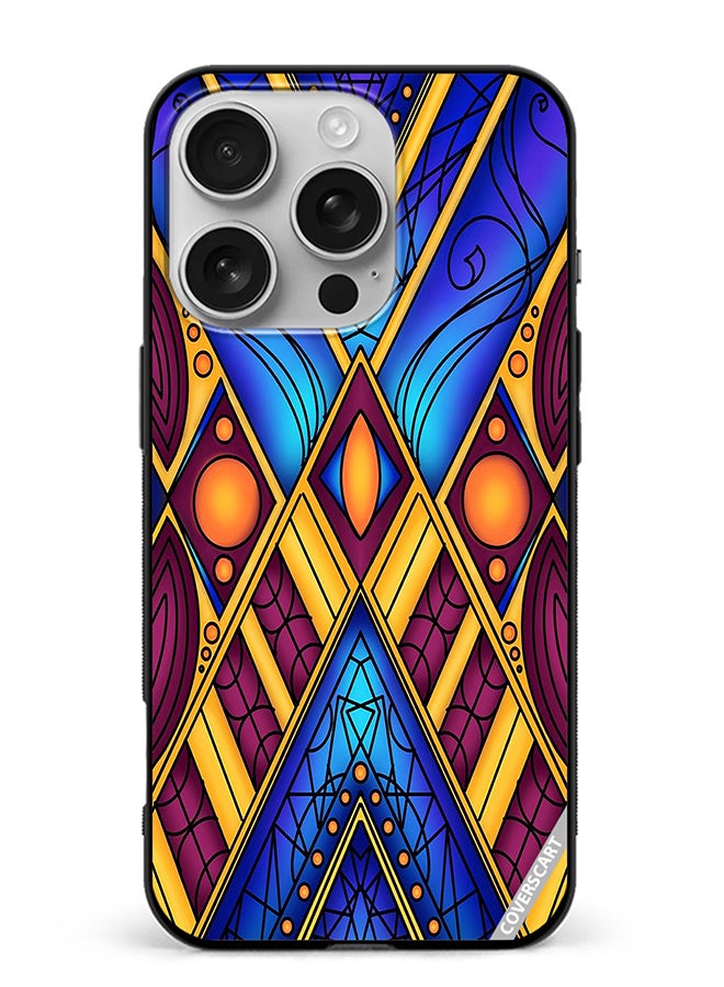 Protective Case Cover For Apple iPhone 16 Pro Max Abstract Design Multicolour