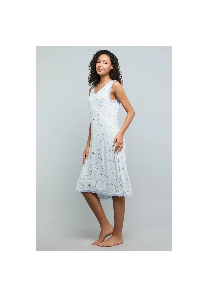 أر أند بي Floral Print Sleeveless Nightdress