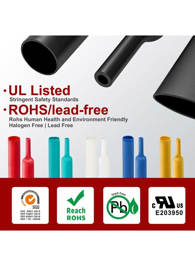 Chanzon 2:1 Ratio - 80Ft Roll - 5/32" (4mm) Heat Shrink Tubing 2:1(25M Total Length) Black Polyolefin Sleeving Wrap Shrinking 2 to 1 1pcs - Image 2