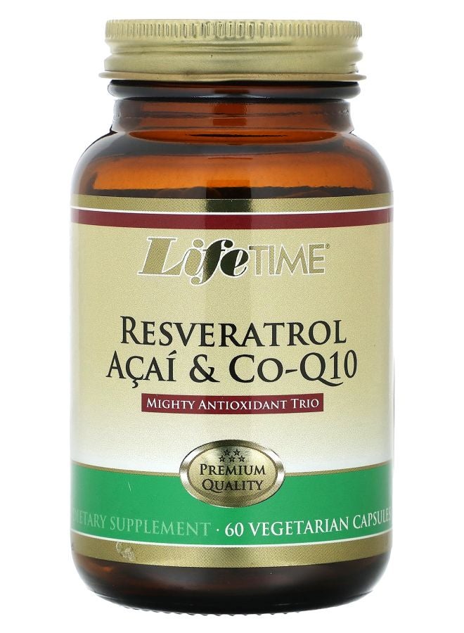 Lifetime Resveratrol Acai & Co-Q10 60 Vegetarian Capsules